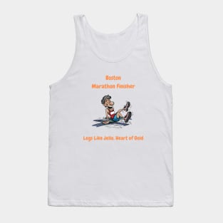 Marathon finisher Legs like Jello Heart of Gold Tank Top